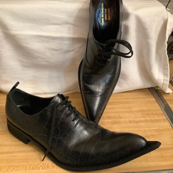 Comme Des Garçons Homme Plus SS15 Pointed Toe Leather Shoes Sz.27/9-US - Picture 10 of 13